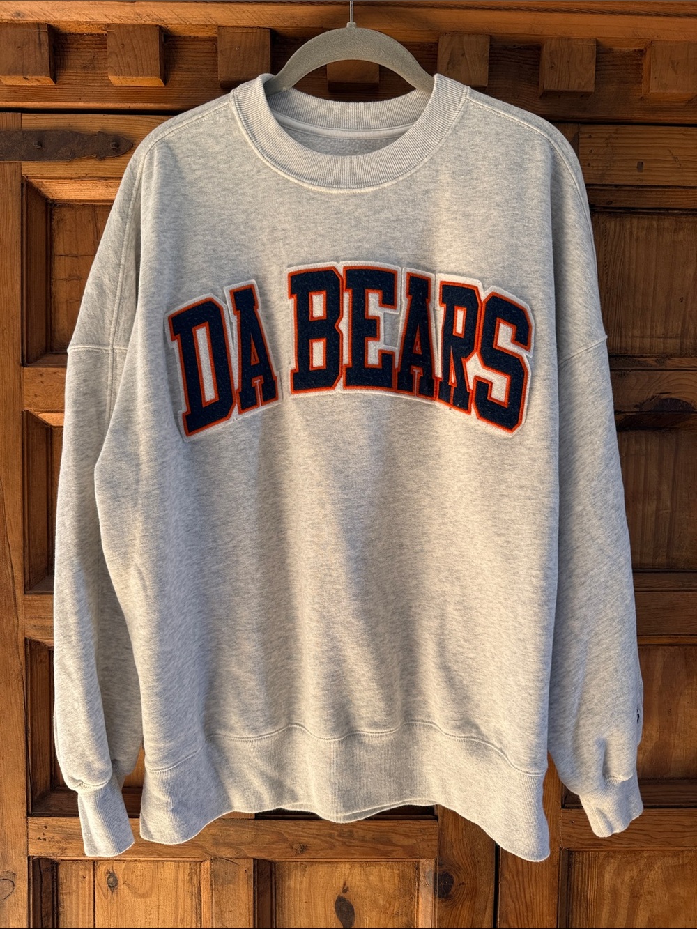 Gray "DA BEARS" Crewneck Sweatshirt - Unbranded